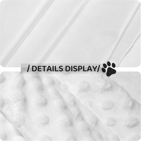 بطانية الكلب المخصصة ، هدايا مخصصة لكلاب الجرو Cat مع Pet Name Paws Pattern Print Ultra Doothing Doots Dots Fabric Double Layer Banket لمحبي الحيوانات الأليفة - بطانية مخصصة للحيوانات الأليفة ، الخزامى in Kuwait