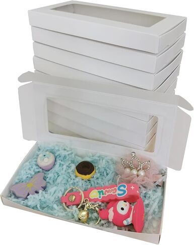 30 حزمة صناديق هدايا صغيرة مع مشاهدة غطاء ويندوز واضحة ، 7.87 "x3.93" x0.78 "Cajas de Regalo Hight in Kuwait