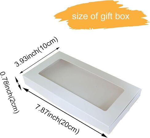 30 حزمة صناديق هدايا صغيرة مع مشاهدة غطاء ويندوز واضحة ، 7.87 "x3.93" x0.78 "Cajas de Regalo Hight in Kuwait