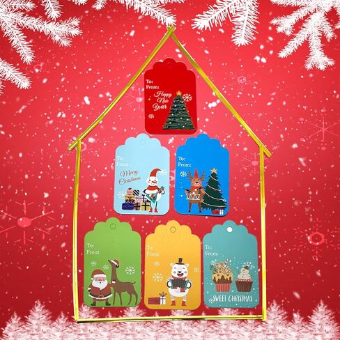 أكياس هدايا Antowin 37pcs مع العلامات ، والأحجام المتنوعة ، وأكياس التغليف هدايا إحباط عيد الميلاد لصالح الحفلات ، وأكياس هدايا عيد الميلاد ، وأكياس قابلة لإعادة الاستخدام in Saudi Arabia