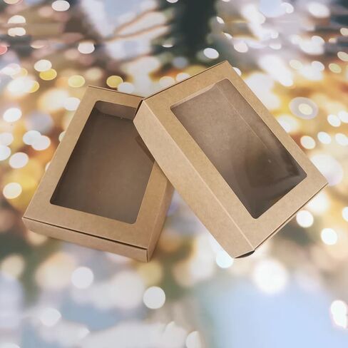 30 Pack Small Gift Boxes With Viewing Clear Windows Lid,7.87"x3.93"x0.78" Cajas De Regalo Gift Box For Present, Handmade Diy Packaging,Wedding,Birthday,Graduation, (white) in Saudi Arabia