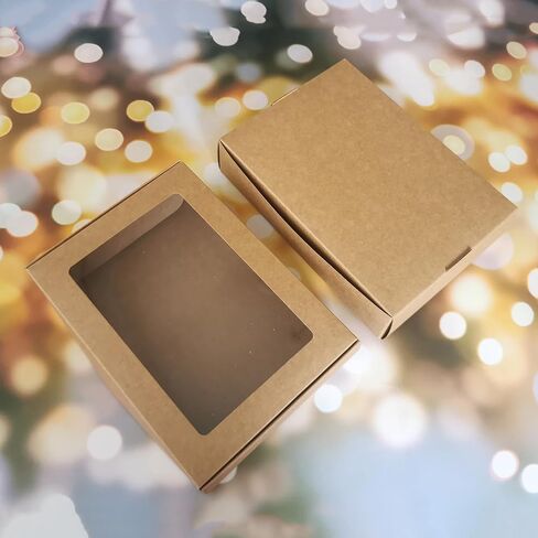 30 Pack Small Gift Boxes With Viewing Clear Windows Lid,7.87"x3.93"x0.78" Cajas De Regalo Gift Box For Present, Handmade Diy Packaging,Wedding,Birthday,Graduation, (white) in Saudi Arabia