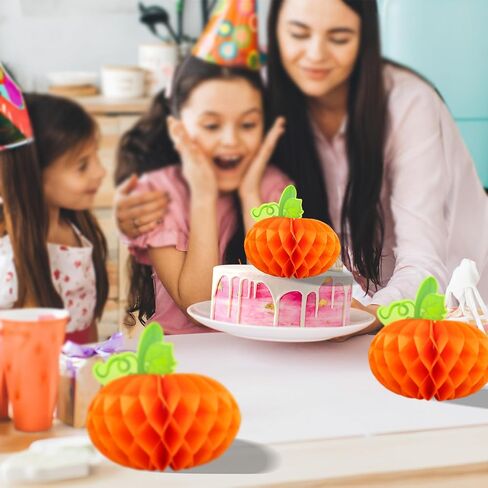 Gyufise 6pcs طاولة اليقطين المركزية الورق القرع قرع قرع القرع المركزية الأنسجة ثلاثية الأنسجة القرع معلقة لعيد عيد الشكر لمستلزمات حفلة الخريف in Kuwait