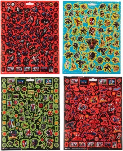 Marvel Spiderman Stickers for Kids, 14 Sheet Spiderman Sticker Book Set Including Puffy Stickers, 1200+ Stickers in Saudi Arabia