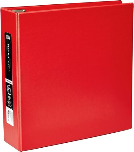 [IN]PLACE® Heavy-Duty Easy Open® D-Ring Binder, 3" Rings, 59% Recycled, Red in Saudi Arabia