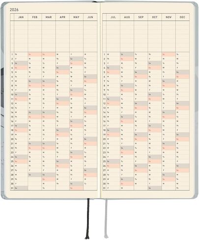 Hobonichi Techo 2026 Weeks - الأم: سر الأم 2 (اللغة الإنجليزية والطول وليم ، بداية يناير) in Saudi Arabia