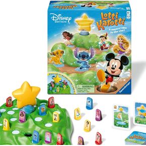 Ravensburger 24875 - Lotti Karotti Disney Edition ، تكييف اللعبة الكلاسيكية المعروفة مع شخصيات ديزني ، لعبة سباق مسلية لمدة 2 إلى 4 أطفال تتراوح أعمارهم بين 4 سنوات in Kuwait