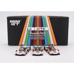 Diecast Model Car متوافق مع Mini GT 1:64 Porsche 963 Porsche Penske Motorsport 2023 24 ساعة من Le Mans 3-Pack Limited Edition Mgts0011 in Saudi Arabia