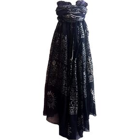 Indian Om Mantra Scarf Block Print (Forest Green) in Kuwait