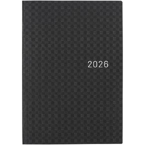 Hobonichi Techo Hon A6 2026 - Paper Series: Black Gingham (English ، Januar Start Planner) in Kuwait