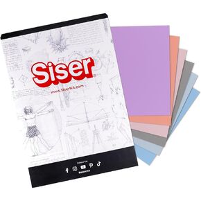 Siser EasyWeed 11.8 inch by 12 inch Sheets - Pastel Colors (6 Pack) in Kuwait