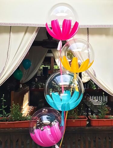 36 Inch Bobo Balloons – Transparent Clear Bubble Balloons for Stuffing with Helium, 12 Pcs Large Balloon for DIY Party Decor, Birthday, Wedding, Baby Shower, Anniversary, Indoor Outdoor Celebration in Saudi Arabia