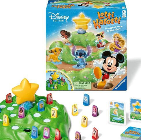 Ravensburger 24875 - Lotti Karotti Disney Edition, Adaptation of The Well-Known Classic Game with Disney Characters, Entertaining Race Game for 2 to 4 Children Aged 4 and Over in Saudi Arabia
