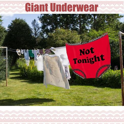 Funny Underwear for Women, Joke Gag Gift Big Mom Undies, Men Halloween Christmas Bride Wedding Game Pink (Red) in Saudi Arabia