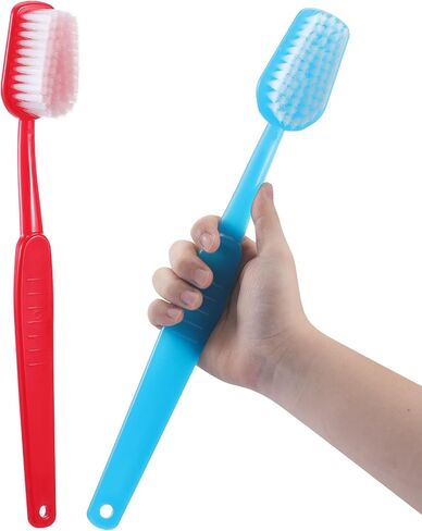 MAGICLULU 2pcs Giant Toothbrush: Oversized Toothbrush Photo Prop for Prank Parties, Stage Performances, Store Displays, and Fun Event Decorations (Red, Blue) in Saudi Arabia