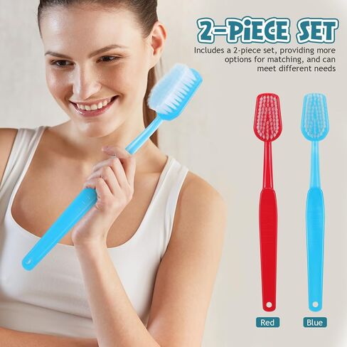 MAGICLULU 2pcs Giant Toothbrush: Oversized Toothbrush Photo Prop for Prank Parties, Stage Performances, Store Displays, and Fun Event Decorations (Red, Blue) in Saudi Arabia