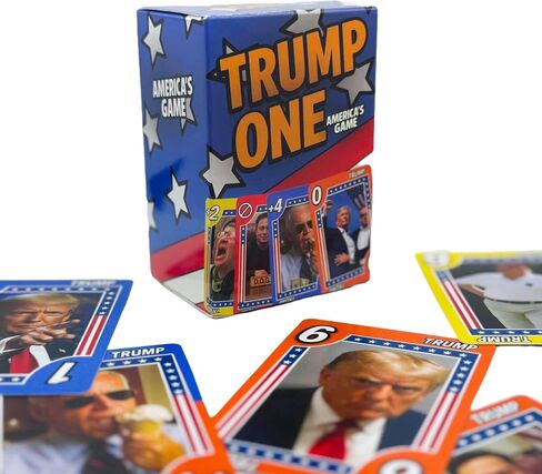 Trump One Game Game-108 Card Deck for Family Game Night ، متعة الحفلات سريعة الخطى ، هدية للبالغين والمراهقين in Saudi Arabia