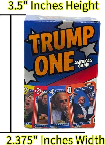 Trump One Game Game-108 Card Deck for Family Game Night ، متعة الحفلات سريعة الخطى ، هدية للبالغين والمراهقين in Saudi Arabia