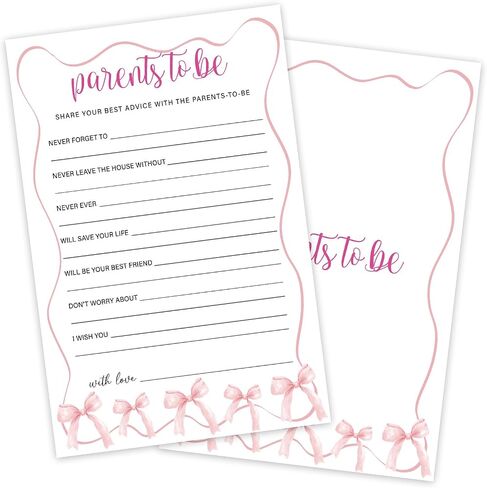 Who Knows Mommy Best Card, Baby Shower Games for Boy or Girl, 30 Pink Bow Game Cards, Gender Reveal Announcement Party Activity Supplies-A17 in Saudi Arabia