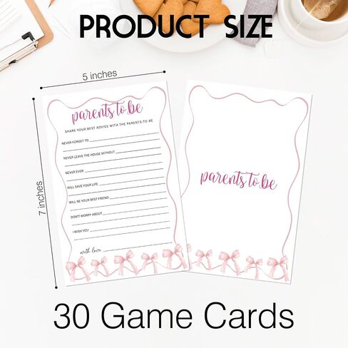 Who Knows Mommy Best Card, Baby Shower Games for Boy or Girl, 30 Pink Bow Game Cards, Gender Reveal Announcement Party Activity Supplies-A17 in Saudi Arabia
