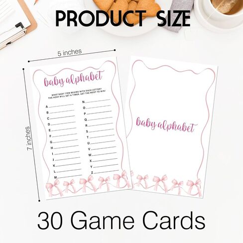 Who Knows Mommy Best Card, Baby Shower Games for Boy or Girl, 30 Pink Bow Game Cards, Gender Reveal Announcement Party Activity Supplies-A17 in Kuwait