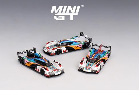Diecast Model Car Compatible with Mini GT 1:64 Porsche 963 Porsche Penske Motorsport 2023 24 Hrs of Le Mans 3-Pack Limited Edition MGTS0011 in Saudi Arabia