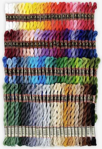 DMC Special Threads 100 Skein Bulk Pack - Pack Multi -Color Lunsionment Pack (Pearl Cotton) in Saudi Arabia