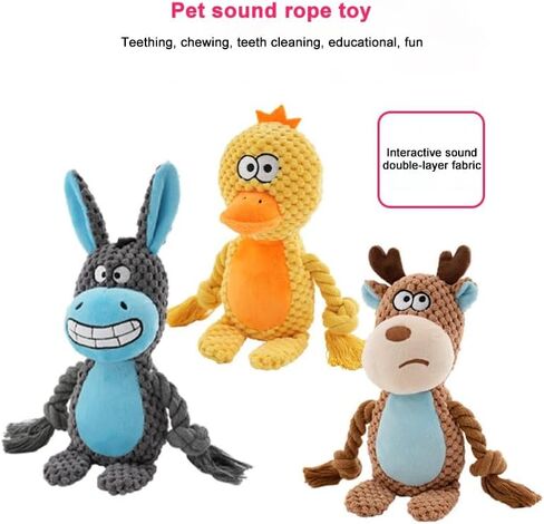 غروب الشمس الجرو Orange Fox Plush Squeaky Dog Toy with Crinkle Sound | لعبة مقاومة للمضغ من أجل جرو التسنين و Tug of War | للمضغات الخفيفة والمعتدلة | تفاعلية ، تخصيب اللعب! in Saudi Arabia