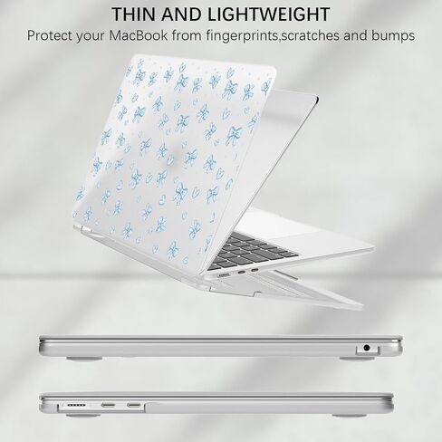 Compatible with 13 Inch MacBook Air Case (A1932/A2179/A2337) Matte Clear Hard Shell Case Aesthetic Ocean Conch Seashell & Blue Laptop Sleeve for MacBook Air 13" in Saudi Arabia