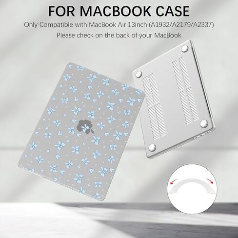 Compatible with 13 Inch MacBook Air Case (A1932/A2179/A2337) Matte Clear Hard Shell Case Aesthetic Ocean Conch Seashell & Blue Laptop Sleeve for MacBook Air 13" in Saudi Arabia
