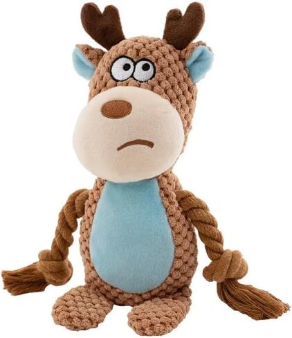 غروب الشمس الجرو Orange Fox Plush Squeaky Dog Toy with Crinkle Sound | لعبة مقاومة للمضغ من أجل جرو التسنين و Tug of War | للمضغات الخفيفة والمعتدلة | تفاعلية ، تخصيب اللعب! in Saudi Arabia
