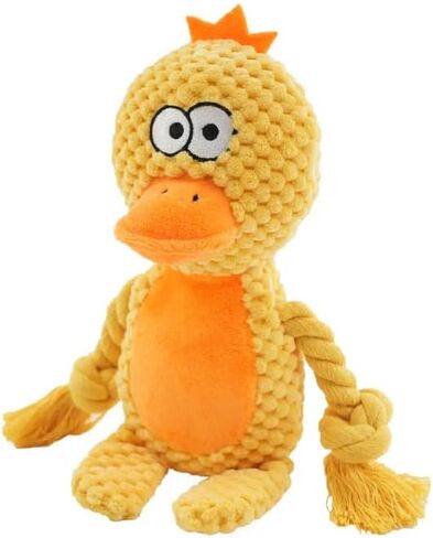 غروب الشمس الجرو Orange Fox Plush Squeaky Dog Toy with Crinkle Sound | لعبة مقاومة للمضغ من أجل جرو التسنين و Tug of War | للمضغات الخفيفة والمعتدلة | تفاعلية ، تخصيب اللعب! in Kuwait