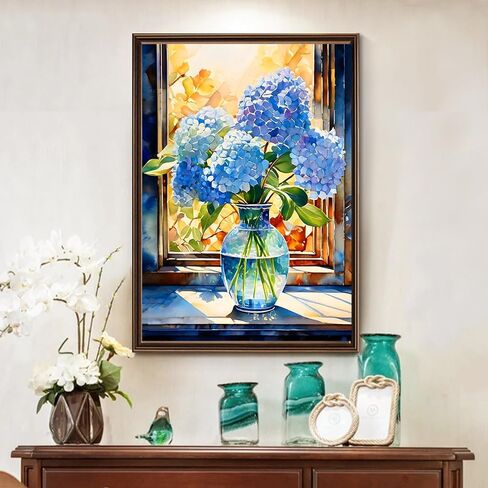 Moon Diamond Art Kits for Adults, Waterfall Diamond Painting Kit with Resin Gems, DIY 5D Embroidery Craft for Home Decor & Gift - 12x16 Inch in Saudi Arabia