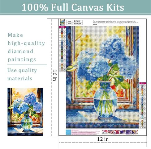 Moon Diamond Art Kits for Adults, Waterfall Diamond Painting Kit with Resin Gems, DIY 5D Embroidery Craft for Home Decor & Gift - 12x16 Inch in Saudi Arabia