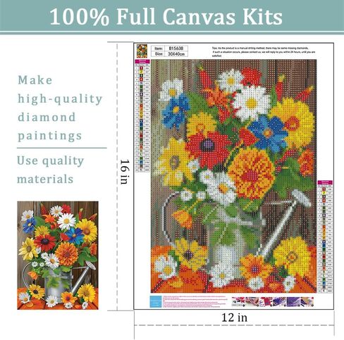 Moon Diamond Art Kits for Adults, Waterfall Diamond Painting Kit with Resin Gems, DIY 5D Embroidery Craft for Home Decor & Gift - 12x16 Inch in Kuwait