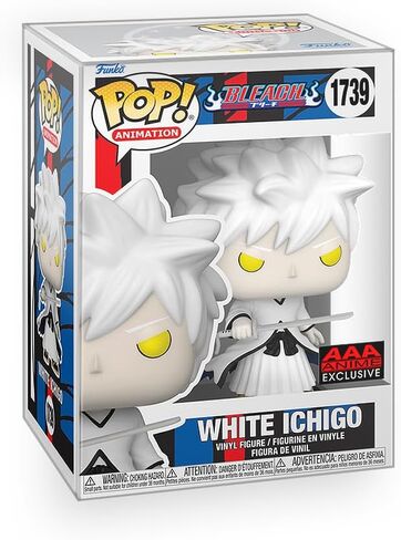 Pop Anime: Bleach - White Hollow Ichigo Vinyl Figure المغطى بحامي الصناديق متوافق مع Funko in Saudi Arabia