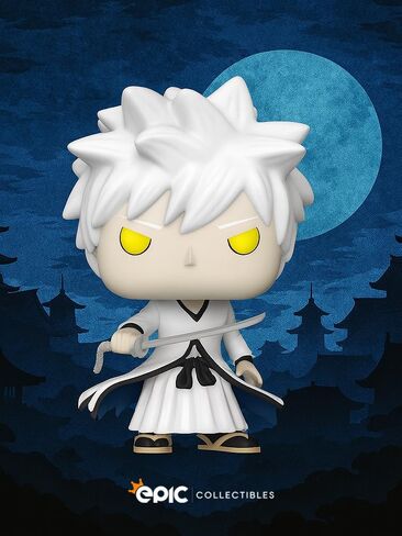 Pop Anime: Bleach - White Hollow Ichigo Vinyl Figure المغطى بحامي الصناديق متوافق مع Funko in Saudi Arabia