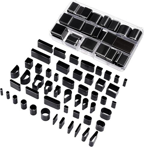52 PCS Hole Hollow Bunch Tool ، شاقة عالية الكربون ، يموت القطع الجلدية المصنوعة من الجلد متعددة القاطعات قاطع DIY أدوات العمل للحزام/الساق/الحرف اليدوية. in Saudi Arabia