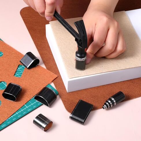 52 PCS Hole Hollow Bunch Tool ، شاقة عالية الكربون ، يموت القطع الجلدية المصنوعة من الجلد متعددة القاطعات قاطع DIY أدوات العمل للحزام/الساق/الحرف اليدوية. in Saudi Arabia