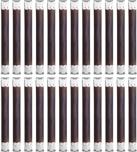 uxcell 24Pcs Metal Internal Flex Frame, 13cm/5.1" Coin Purse Frame Handbag Hinges Clip for Wallet Bag DIY Craft Sewing Purse Making, Silver in Saudi Arabia