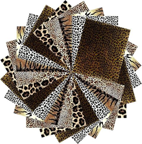 Iron-on Heat Transfer Vinyl, Leopard Cheetah Pattern (11.8 x 9.8 in, 5 Pack) in Saudi Arabia