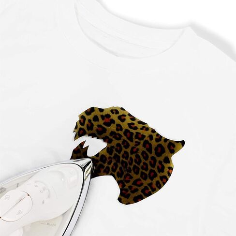 Iron-on Heat Transfer Vinyl, Leopard Cheetah Pattern (11.8 x 9.8 in, 5 Pack) in Saudi Arabia