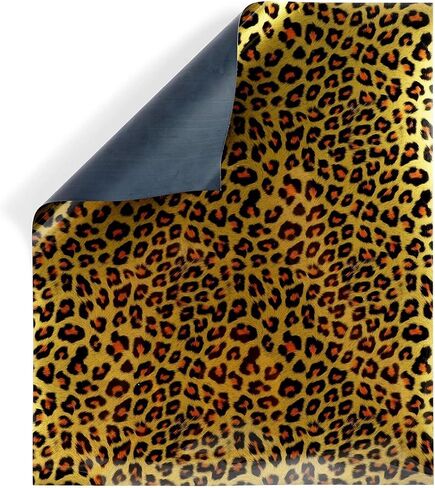 Iron-on Heat Transfer Vinyl, Leopard Cheetah Pattern (11.8 x 9.8 in, 5 Pack) in Saudi Arabia