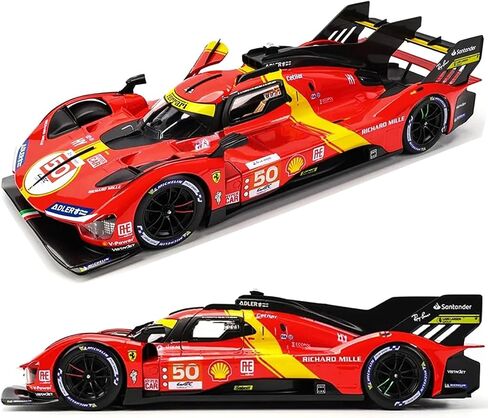 1/18 F-errari 499P 51# Racing Car Le Mans Champion Alloy Luxury Vehicle Car Diecast Model Adult D (1/18 499p 51#) in Saudi Arabia