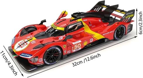 1/18 F-errari 499P 51# Racing Car Le Mans Champion Alloy Luxury Vehicle Car Diecast Model Adult D (1/18 499p 51#) in Saudi Arabia