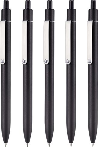 Linfanc 5 PCS Gel Pens Point ، Metal Barrel Medium Point 0.7 mm Quick Dry Dry Ink Pens for Journalsing ، Writing Crinting Gel Pen ، Fut in Kuwait