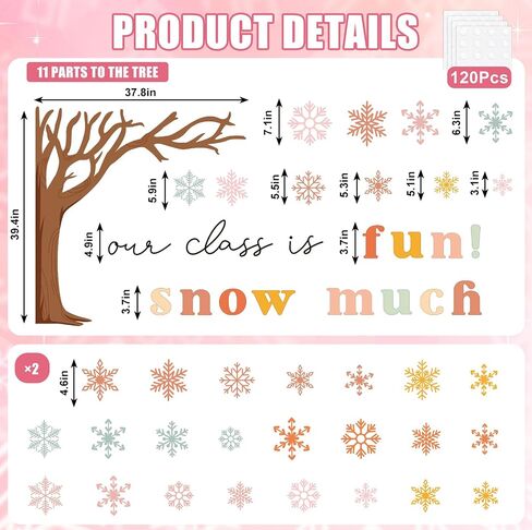 71Pcs Winter Bulletin Board Decorations Winter Classroom Decorations Christmas Snowflake Tree Cutouts for Xmas Holiday School Classroom Wall Door Decor Party Supplies in Saudi Arabia