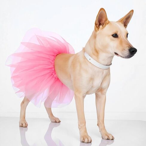 Dog Tutu Pink Tutu for Dogs, Dog Tutus for Small Dogs for Small and Medium-Sized Pets, Suitable for Birthday Parties, Wedding Photo Props Costumes in Saudi Arabia