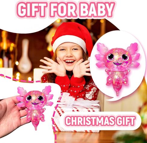 Axolotl Squishy Sugar Ball, Slow Rise Axolotl Squishy Sensory Fidget Toys for Kids, Easter Basket Stuffers, Glitter Stress Relief Sugar Balls for Party Favors, Autism, ADHD (Green) in Saudi Arabia