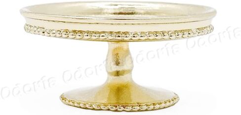 Odoria 1/6 Miniature Cake Stand Stand Dollhouse Accessories ، Gold in Saudi Arabia